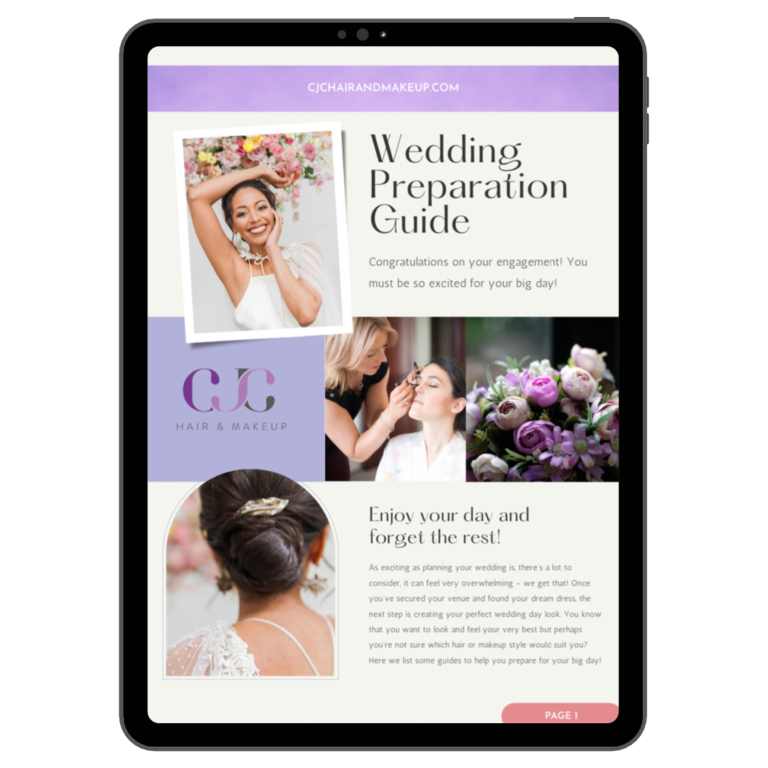 wedding preparation guide beauty