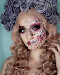jewel-skull-pretty-halloween-makeup