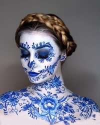 white-blue-halloween-body-paint